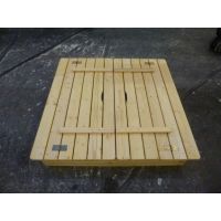 Vladeko drevené pieskovisko s krytom a lavičkami 3