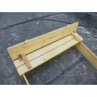 Vladeko drevené pieskovisko s krytom a lavičkami 4