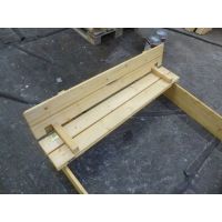 Vladeko drevené pieskovisko s krytom a lavičkami 6