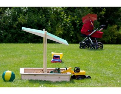 Vladeko drevené pieskovisko so strieškou 120 cm