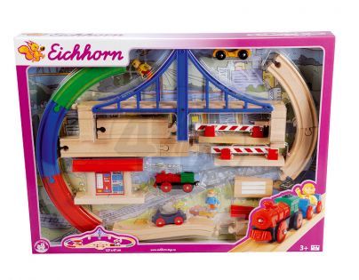 Vláčkodráha s mostem a příslušenstvím