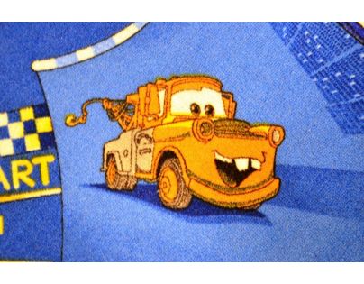 Vopi Cars koberec modrý 133 x 165 cm
