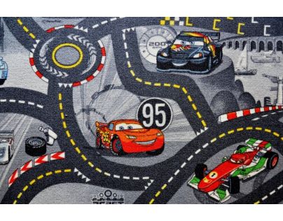 Vopi Cars koberec šedý 140 x 200 cm