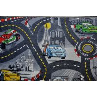 Vopi Cars Koberec šedý 200x200cm 2