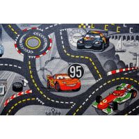 Vopi Cars Koberec šedý 200x200cm 4