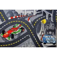 Vopi Cars Koberec šedý 200x200cm 5