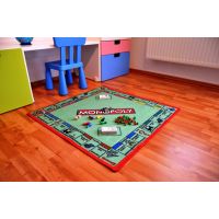 Vopi Monopoly koberec s figurkami 92 x 92 cm 6