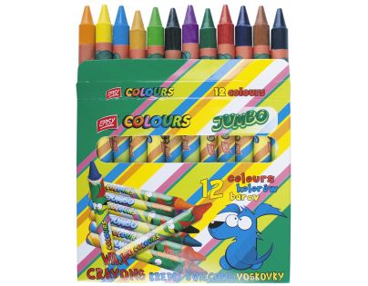 Easyoffice Voskovky EasyColours JUMBO 12ks