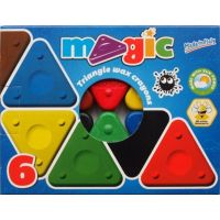 Voskovky magické trojboké Basic 6 ks 2