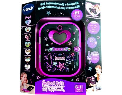 Vtech Kidi Secret Safe Môj tajný denník čierny SK - Poškodený obal