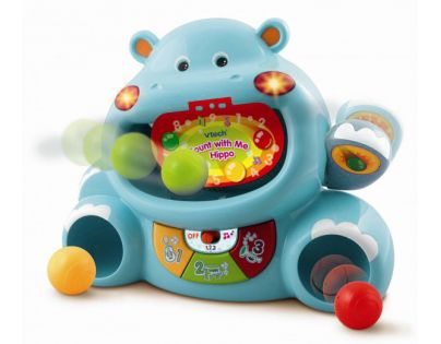 Vtech Počty s kamarátom hrochom modrý CZ