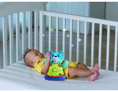 Vtech Uspávačik Medvedík modrý 22 cm CZ