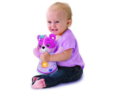 Vtech Uspávačik Medvedík ružová 22cm