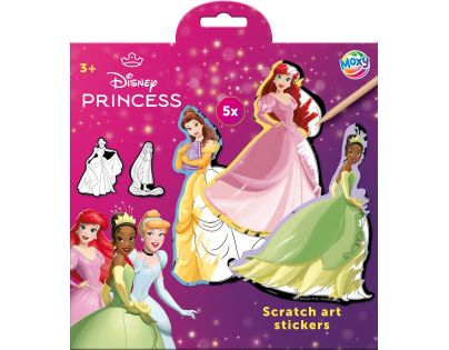 Vyškrabávacie obrázky Disney Princezné – nálepky 5 ks