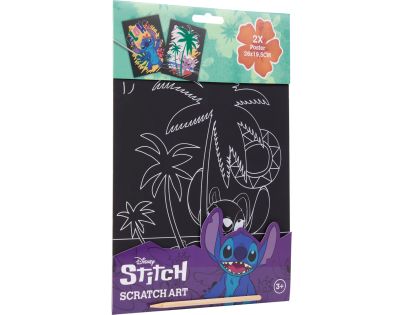 Vyškrabávacie obrázky Stitch 2 ks