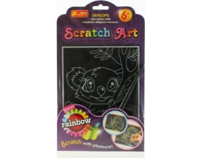 Vyškrabovací obrázek barevný koala