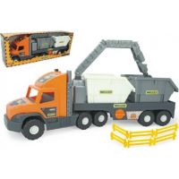 Wader Auto Super Tech Truck kontejner oranžová kabina Wader Auto Super Tech Truck kontejner oranžová kabina