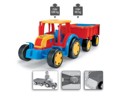 Wader Gigant traktor s vlečkou
