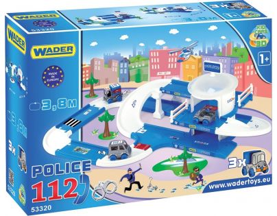Wader Kid Cars 3D Polícia plast 3,8 m