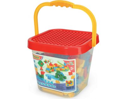 WADER 41340 - Kbelík s plastovými kostkami mini (134 ks)
