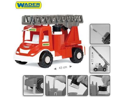 Wader Auto multitruck hasiči plast 43 cm v sáčku Wader