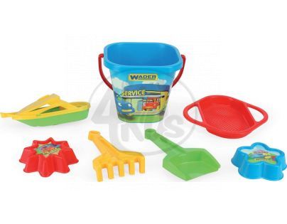 Wader Sada do piesku 7ks plast 18x29v sieťke