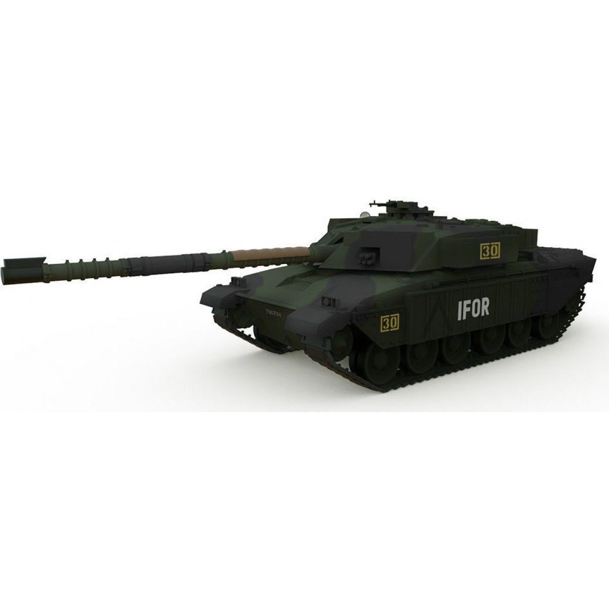 Waltersons R/C Tank British MBT Challenger 1 Forest 1/72