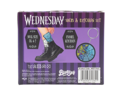 Wednesday darčekový set kľúčenka a ponožky