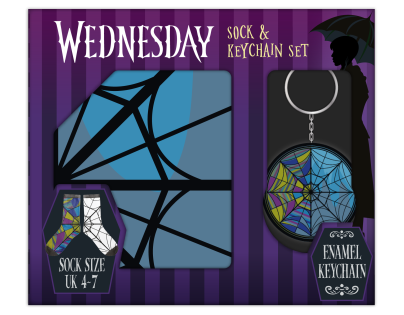 Wednesday darčekový set kľúčenka a ponožky