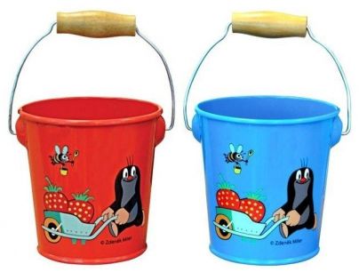 Wiky 170813 - Kyblíček Krtek plech 10 cm 2 barvy