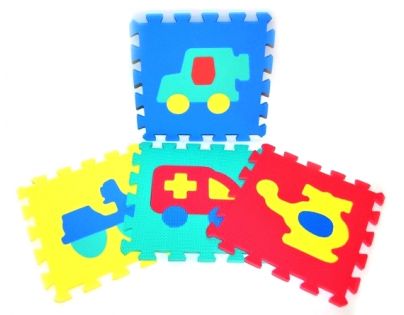 Pěnové puzzle Dopravní prostředky 10ks