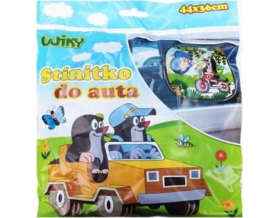 Wiky Slnečná clona do auta Krtko Motorka