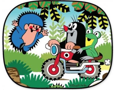 Wiky Slnečná clona do auta Krtko Motorka