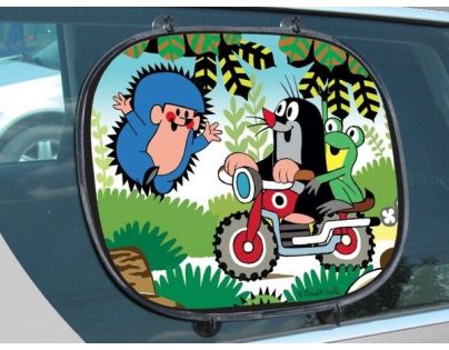 Wiky Slnečná clona do auta Krtko Motorka