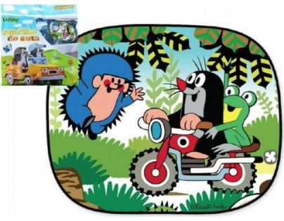 Wiky Slnečná clona do auta Krtko Motorka