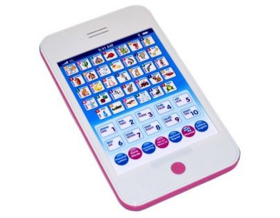 Wiky Tablet Mini česko-anglický 20cm - Růžová