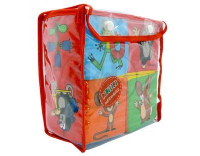 NELUN 5019 - Kostka Krtek textilní rozkládací 16x16cm v plastové tašce