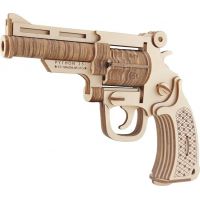 Woodcraft Drevené 3D puzzle Revolver M19 2