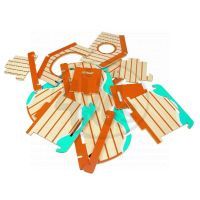 WOODY 90025 Skládací Noemova archa 28 dílů 2