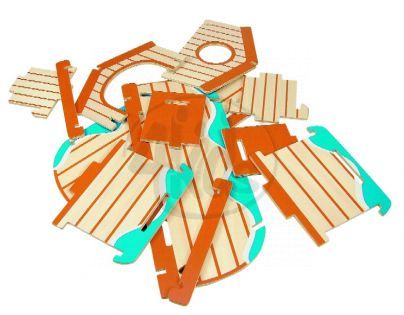 WOODY 90025 Skládací Noemova archa 28 dílů