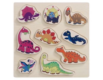 Woody Puzzle na desce dinosauři