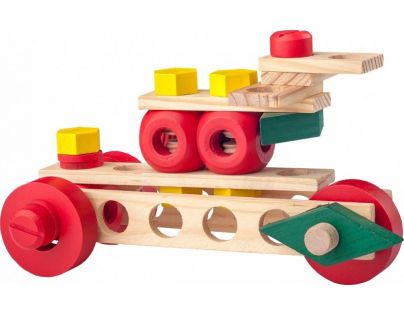 Woody Constructor Montážna stavebnica vo vedierku 100 dielov