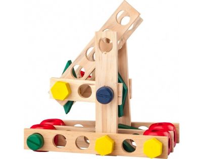 Woody Constructor Montážna stavebnica vo vedierku 100 dielov