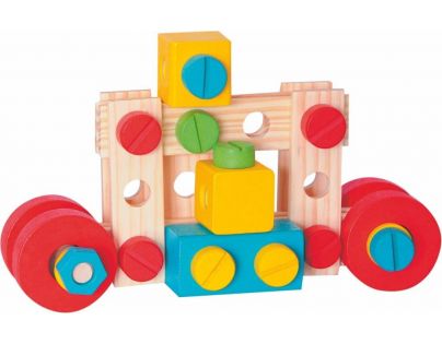 Woody Constructor Montážna stavebnica vo vedierku 100 dielov