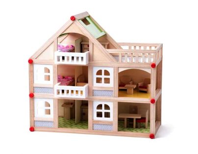 Woody Domček dvojposchodový s balkónom a příslušentsvím