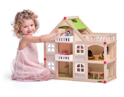 Woody Domček dvojposchodový s balkónom a příslušentsvím