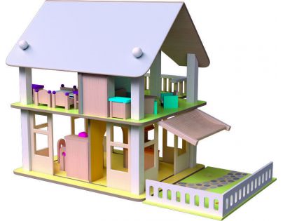 Woody Domeček s balkonem Nancy