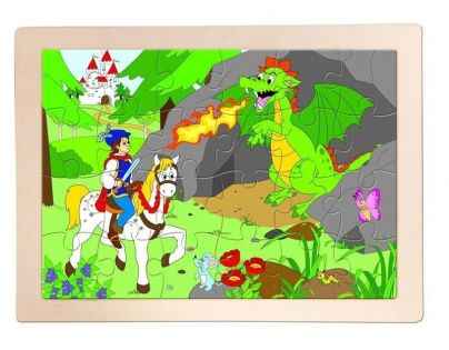 Woody Drevené puzzle Princ Bajaja