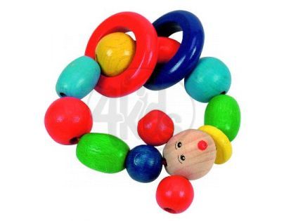 Woody 92024 - Kroužek korálkový "Myška"