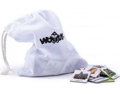 Woody Puzzle magnetické 3 v 1 Mapa Slovenska s obrázkami a spoločenská hra 164 dielikov SK verzia